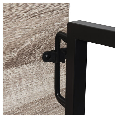 Стол на металлокаркасе BRABIX "LOFT CD-001", 800х440х740 мм, складной, цвет дуб антик, 641210 - фото 9