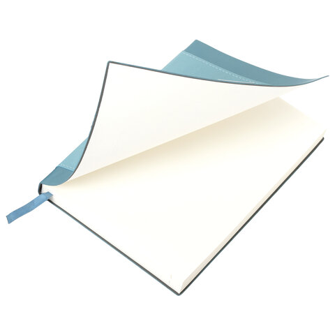 Ежедневник в наборе с ручкой А5, 144x210 мм, BRAUBERG "Style" под кожу, 160 листов, синий, 116862 - фото 5