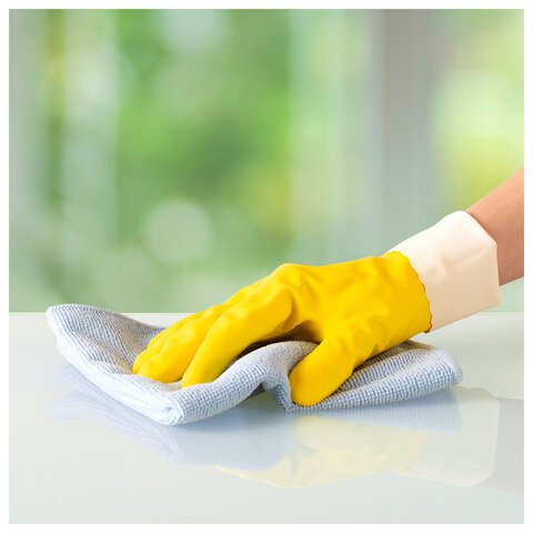 Салфетки VILEDA PROFESSIONAL "МикроТафф Бейс" КОМПЛЕКТ 5 шт., микрофибра, синий, 36х36 см, 174176 - фото 7