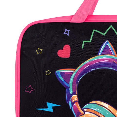 Папка на молнии с ручками BRAUBERG А4, 1 отделение, полиэстер, 80 мм, "Headphones", 273302 Папка на молнии с ручками BRAUBERG А4, 1 отделение, полиэстер, 80 мм, "Headphones", 273302 - фото 5