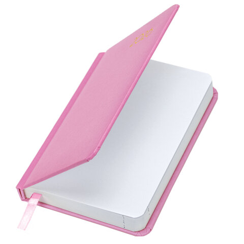 Ежедневник датированный 2026, МАЛЫЙ ФОРМАТ 100х150 мм, А6, BRAUBERG "Select", балакрон, розовый, 117262 - фото 3