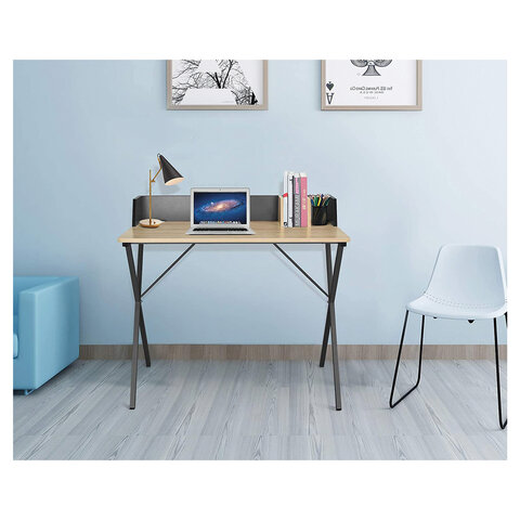 Стол на металлокаркасе BRABIX "LOFT CD-007", 800х500х840 мм, органайзер, комбинированный, 641227 - фото 10