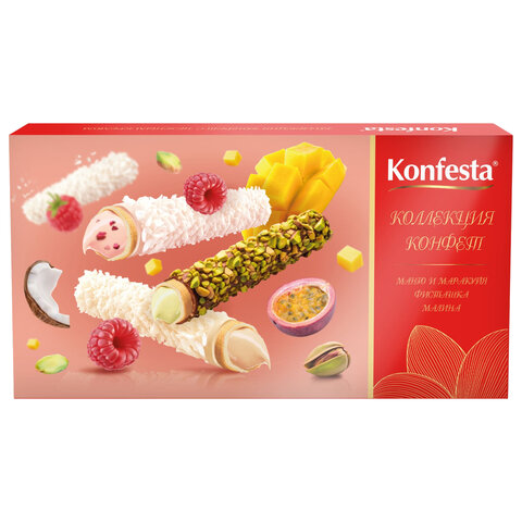 Конфеты глазированные KONFESTA, ассорти вкусов с манго, малиной, фисташкой, 150 г - фото 2