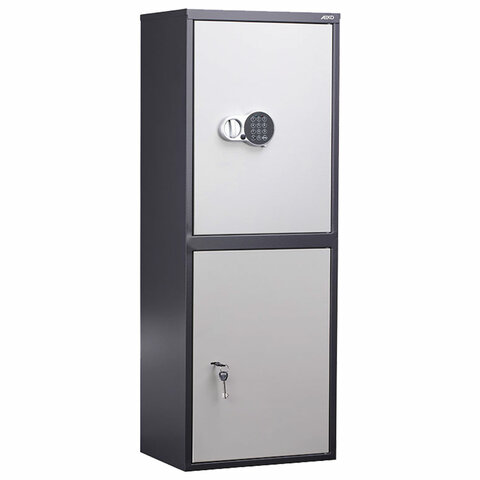 Шкаф металлический для документов AIKO "SL-125/2ТEL" ГРАФИТ, 1252х460х340 мм, 31 кг, S10799132902 - фото 3
