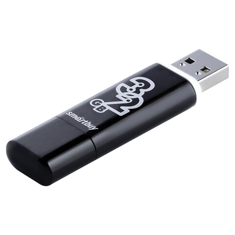Флеш-память Smartbuy Glossy, 32Gb, USB 2.0, чер, SB32GBGS-K - фото 4