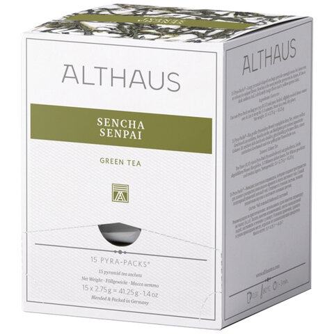 Чай ALTHAUS "Sencha Senpai" зеленый, 15 пирамидок по 2,75 г, ГЕРМАНИЯ, TALTHL-P00005 - фото 7