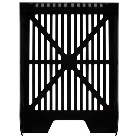 Лоток горизонтальный для бумаг BRAUBERG ECO, 330х245х65 мм, сетчатый, черный, 239011 - фото 7