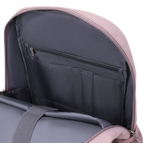 Рюкзак HEIKKI FUSION (ХЕЙКИ) универсальный, 2 отделения, отделение для ноутбука, c КОШЕЛЬКОМ, пыльная роза, 44х31х14 см, 273867 - фото 12