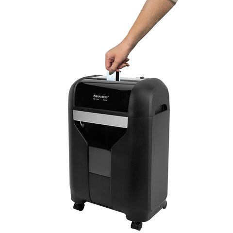 Уничтожитель (шредер) BRAUBERG PROFESSIONAL CM-1520x, "Heavy Duty", 4 уровень секретности, 4х28 мм, 15 листов, корзина 20 литров, 533130 - фото 10