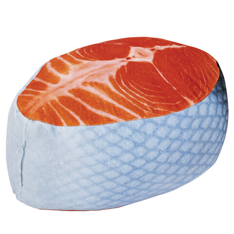 Игрушка мягкая "СТЕЙК ЛОСОСЯ", ткань вельбоа, 32х22 см, WOOZOO (ВУЗУ), 666981 - фото 1