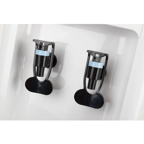 Водораздатчик-кулер БЕЗ НАГРЕВА И ОХЛАЖДЕНИЯ, AQUA WORK 0.7-LWR, напольный, шкаф, 2 крана, белый, 23211 - фото 3