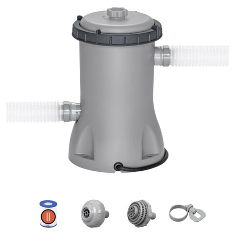 Картриджный фильтр-насос 2006 л/ч, картридж II, для бассейнов от 366 до 457 см, BESTWAY, 58383 - фото 1