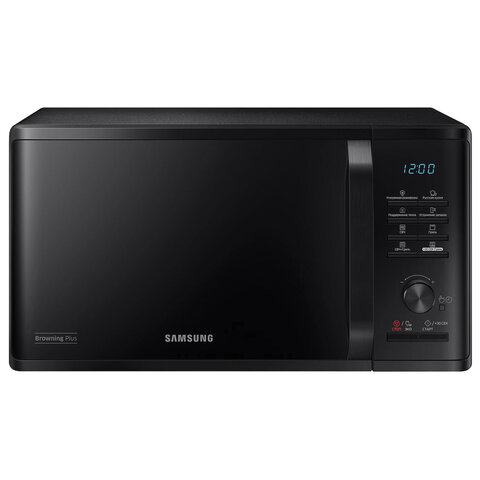 Микроволновая печь SAMSUNG MG23K3515AK/BW, объем 23 л, мощность 800 Вт, электронное управление, черная - фото 1