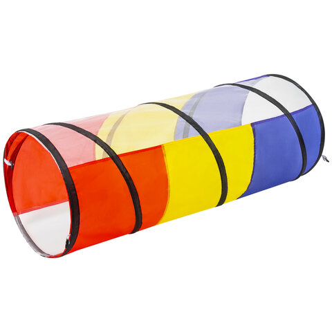 Детская игровая палатка-лабиринт с 2 тоннелями и кубом, 4 в 1, в сумке, BRAUBERG KIDS, 665171 - фото 6