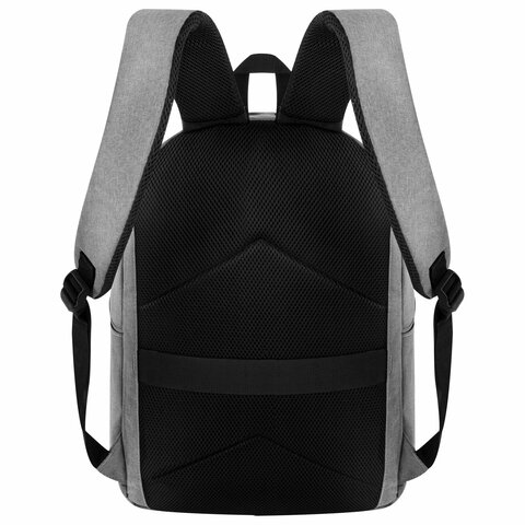 Рюкзак HEIKKI ACTIVE (ХЕЙКИ) универсальный, отделение для ноутбука, USB-порт, серый, 44х31х14 см, 272561 - фото 7