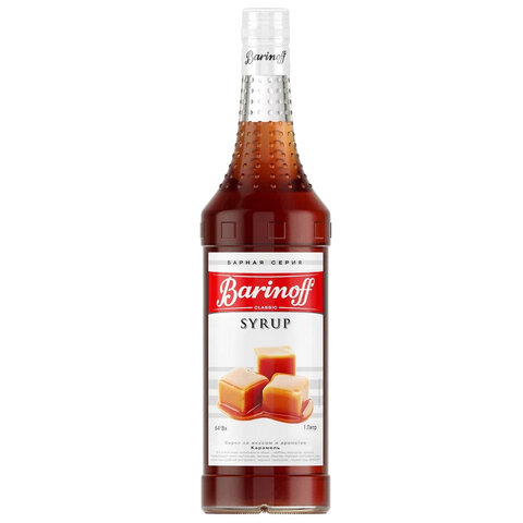Сироп BARINOFF "Карамель", 1 л, стеклянная бутылка - фото 1