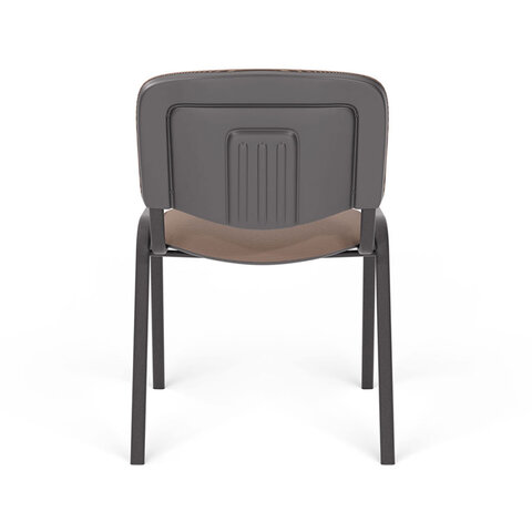 Стул для персонала и посетителей "ИЗО", черный каркас, ткань коричневая, В-28/С-24 - фото 6