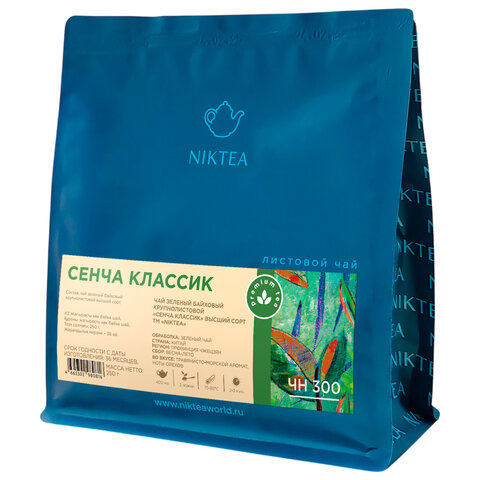 Чай листовой NIKTEA "Сенча классик" зеленый 250 г, TNIKTE-L00002 - фото 1