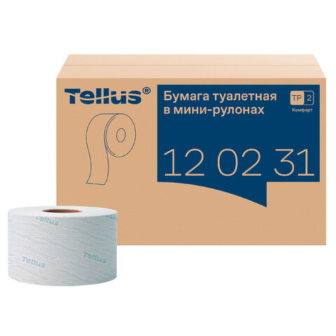 Бумага туалетная д/дисп Торк/Tellus T2 Комфорт в мини 2сл 12рул/уп_120231 - фото 2