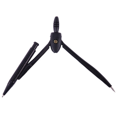 Готовальня STAFF "College" 9 предметов: циркуль 120 мм, чертежные принадлежности, механический карандаш, пластиковый пенал, 210863 - фото 6