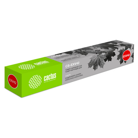 Тонер CACTUS (CS-EXV42) для Canon IR 2202/2202N/2204 MFP/2204N и другие, черный, ресурс 10200 страниц - фото 1