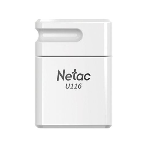 Флеш-диск 16 GB NETAC U116, USB 2.0, белый, NT03U116N-016G-20WH - фото 1