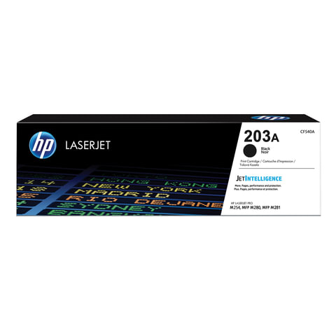 Картридж лазерный HP (CF540A) LaserJet Pro M254/M280/M281, №203A, черный, оригинальный, ресурс 1400 страниц - фото 1