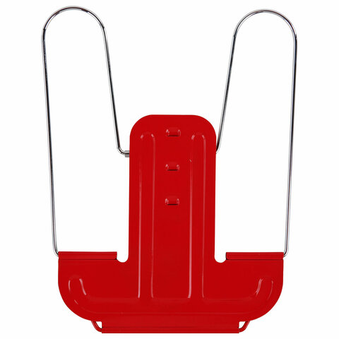 Подставка для книг и учебников BRAUBERG LINE+, металлическая, красная, европодвес, 238070 - фото 4