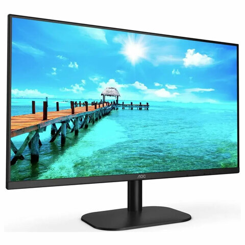 Монитор AOC 27B2H 27" (68,6 см), 1920x1080, 16:9, IPS, 7 ms, 250 cd, HDMI, VGA, черный - фото 2
