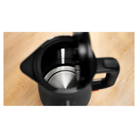 Чайник BOSCH TWK3M123, 1,7 л, 2400 Вт, закрытый нагревательный элемент, пластик, черный - фото 5