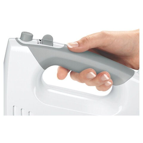 Миксер BOSCH MFQ 36480, 450 Вт, 5 скоростей, 6 насадок, стакан, белый, MFQ36480 - фото 5