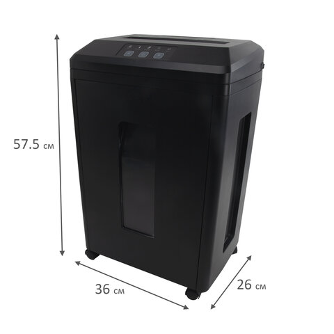 Уничтожитель (шредер) BRAUBERG PROFESSIONAL PS-623n, CD, "HeavyDuty", 7 уровень секретности, 1х2 мм, 6 листов, корзина 23 литра, 532592 - фото 11