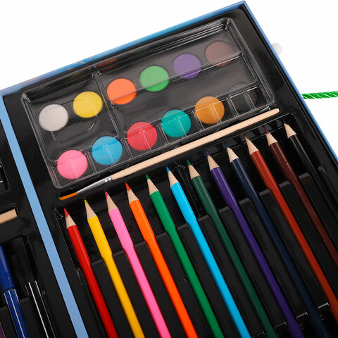 Набор ЮНОГО ХУДОЖНИКА "ОРЕЛ" для рисования и творчества в кейсе ЮНЛАНДИЯ, 75 предметов, 665674 - фото 6