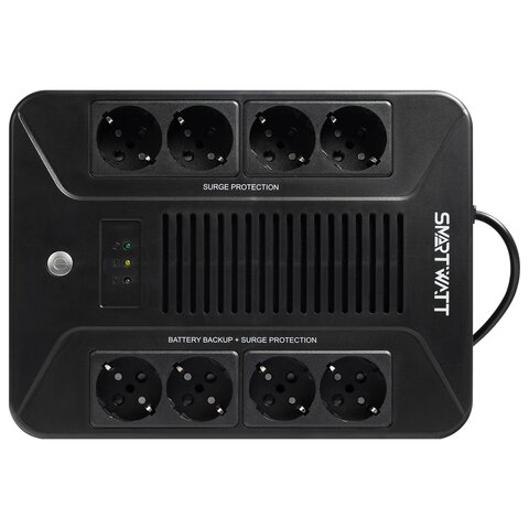 Источник бесперебойного питания SMARTWATT UPS SAFE PRO 850, 850 ВА (510 Вт), 8 розеток, 3703020270005 - фото 2