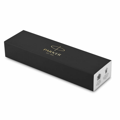 Ручка перьевая PARKER "Jotter Originals Black Chrome CT", корпус черный, детали из нержавеющей стали, синяя, 2096894 - фото 4