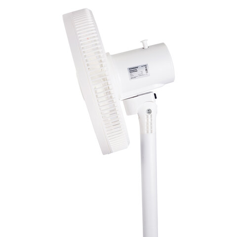 Вентилятор напольный SONNEN FT-L501, 60 Вт, 45 см, 3 скорости, вращение на 70°, механическое управление, белый, 457785 - фото 6