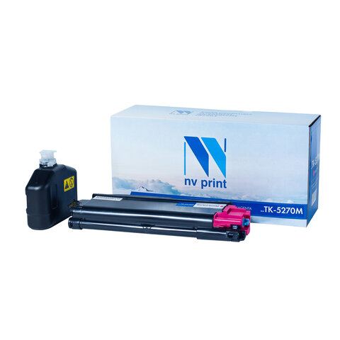 Картридж лазерный NV PRINT (NV-TK5270M) для Kyocera ECOSYS M6230cidn/P6230cdn, пурпурный, ресурс 6000 стр. - фото 1