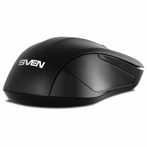 Мышь беспроводная SVEN RX-270W, 3 кнопки + 1 колесо-кнопка, оптическая, чёрная, SV-016234 - фото 3