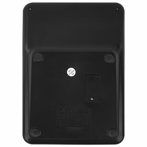 Калькулятор настольный BRAUBERG DC-118-BK (175х126 мм), 12 разрядов, двойное питание, черный, 272962 - фото 2