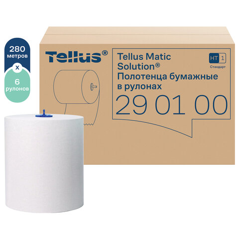 Полотенца бумажные рулонные 280 м, Tellus/TORK Matic (Система H1) UNIVERSAL, КОМПЛЕКТ 6 рулонов, 290100 - фото 3