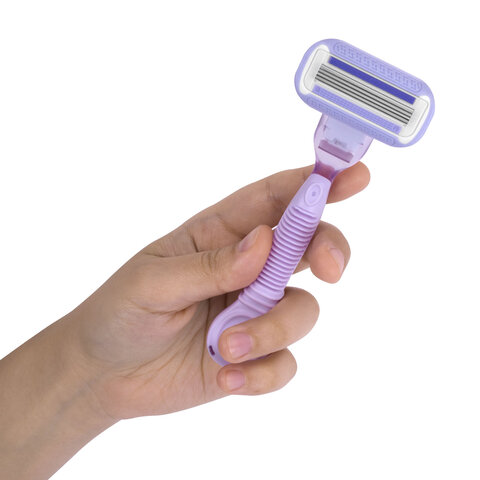 Бритвенный станок многоразовый женский, 4 лезвия, 2 кассеты, плавающая головка, X-ONE (ИКС-УАН), 700018 - фото 5