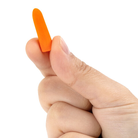 Беруши одноразовые пенополиуретановые со шнурком, 1 пара в пакете, SNR 43 дБ, RABBITEX (РАББИТЕКС), 671313 - фото 7