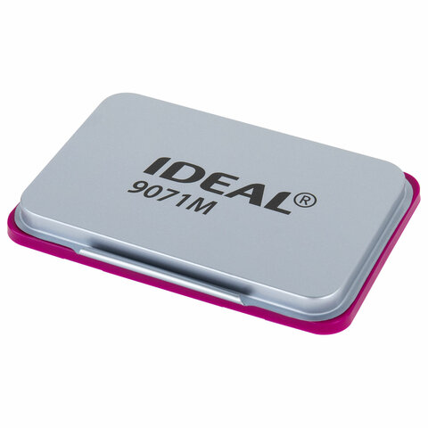 Штемпельная подушка TRODAT IDEAL 9071М, 90х56 мм, металлический корпус, ФИОЛЕТОВАЯ, 153126 - фото 1