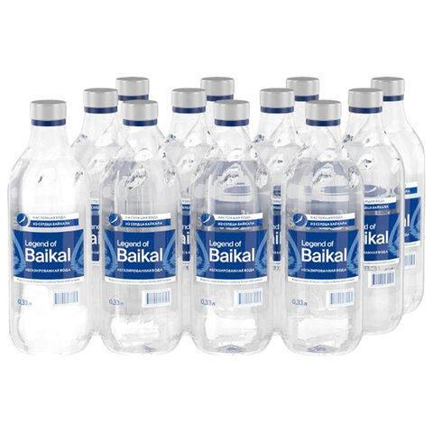 Вода негазированная питьевая LEGEND OF BAIKAL 0,33 л, стеклянная бутылка, УТ-00000821 - фото 4