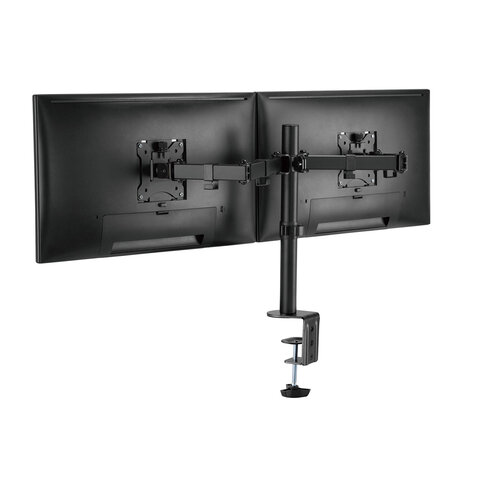 Кронштейн для двух мониторов настольный VESA 75х75, 100х100, 17"-32", до 16 кг, SONNEN STATIC, 455943 - фото 17