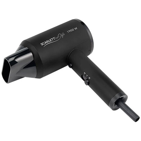 Фен SCARLETT SC-HD70I37, 1900 Вт, 2 скорости, 3 температурных режима, ионизация, черный - фото 3