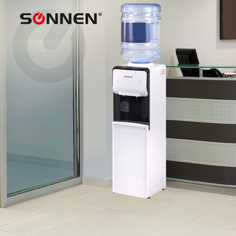 Кулер для воды SONNEN FSC-02S, напольный, НАГРЕВ/ОХЛАЖДЕНИЕ КОМПРЕССОРНОЕ, 2 крана, белый, 455415 - фото 17