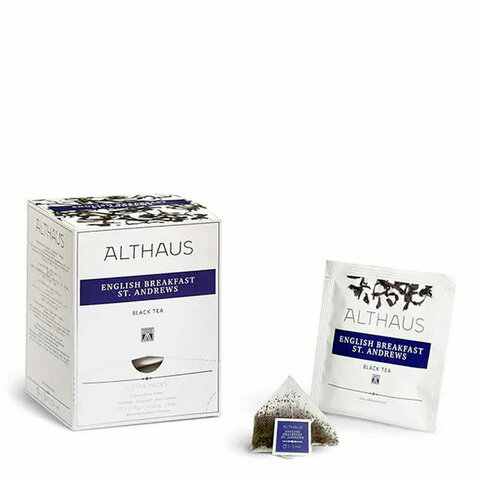 Чай ALTHAUS "English Breakfast" черный, 15 пирамидок по 2,75 г, ГЕРМАНИЯ, TALTHL-P00001 - фото 3