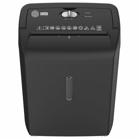 Уничтожитель (шредер) CACTUS CS-SH-10-21-5X18, 4 уровень секретности, фрагменты 5х18 мм, 10 листов, корзина 21 литр, CS-SH-10-215X18 - фото 2