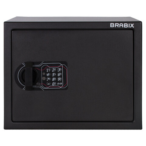 Сейф мебельный BRABIX "SF-280EL", 280х350х300 мм, электронный замок, черный, 291149, S103BR212414 - фото 3